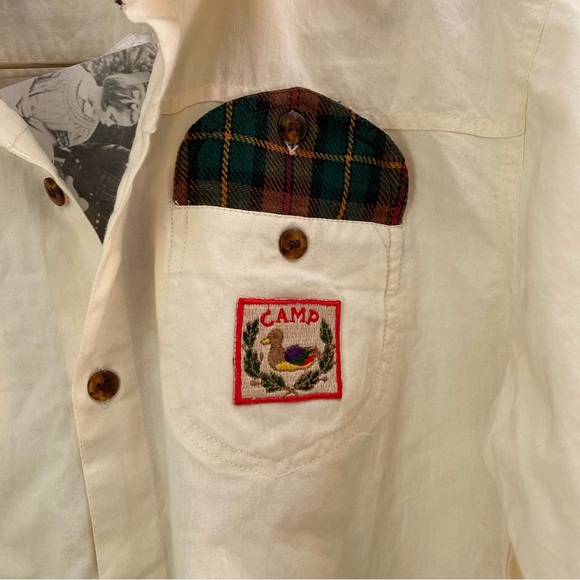 Vintage NWT The Eagle’s Eye long sleeve kids boys girl patch button down shirt - Picture 2 of 13